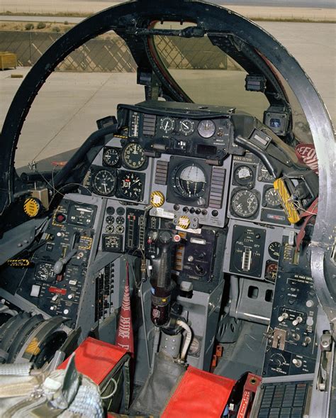 F-14 cockpit with advanced radar and avionics