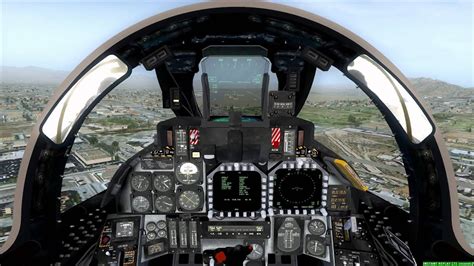 F-14 cockpit view during a training mission