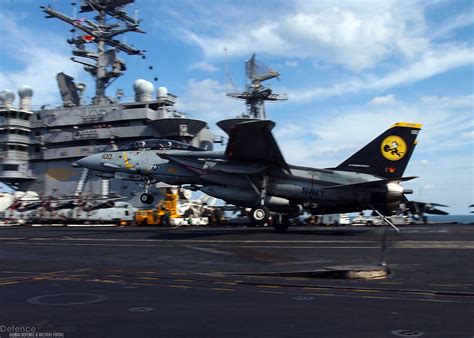 F-14 Tomcat on Aircraft Carrier