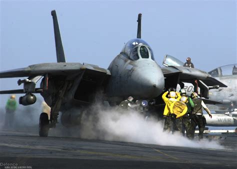 F-14 Tomcat on the flight deck