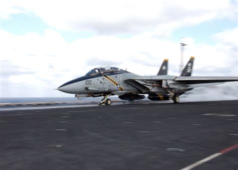 F-14 Tomcat on flight deck