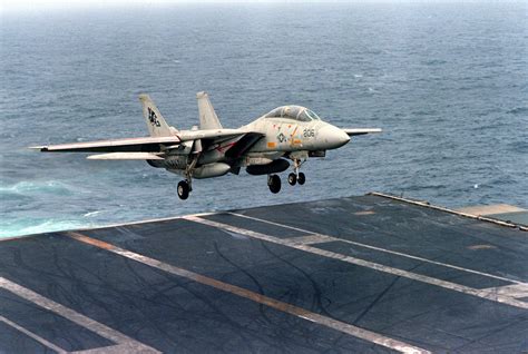 F-14 Tomcat landing on a carrier