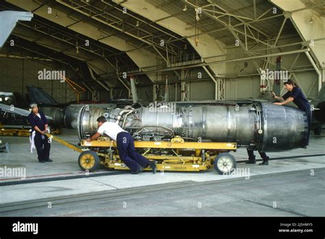 F-14 Tomcat undergoing maintenance