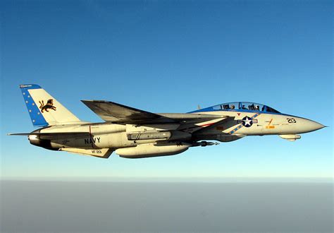 F-14 Tomcat in flight with afterburners