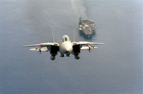 F-14 Tomcat taking off from a runway