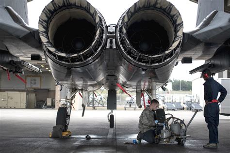 F-15 Eagle engine maintenance