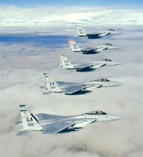 F-15 Eagle formation flying