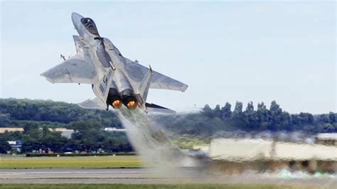 F-15 Fighter Jet taking off