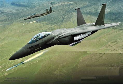 F-15SE Silent Eagle Formation Flight