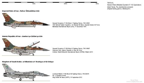 F-16 operators map