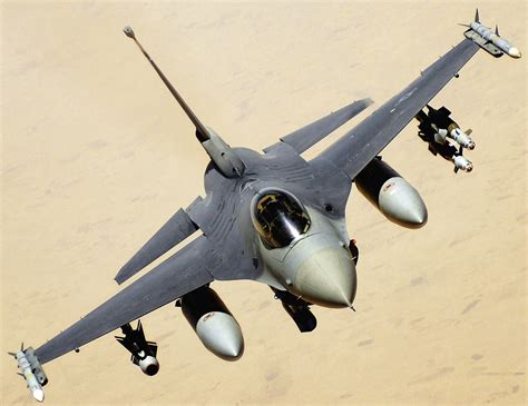 F-16 Viper with weapons payload