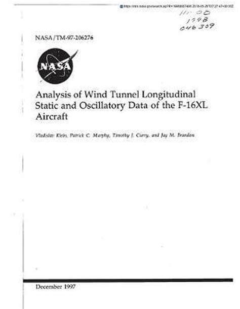 F-16XL in wind tunnel testing