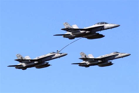 F-18 Hornet aerial refueling