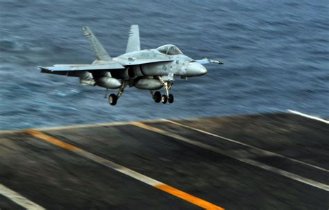 F-18 Hornet landing