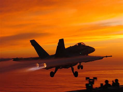 F-18 Hornet sunset