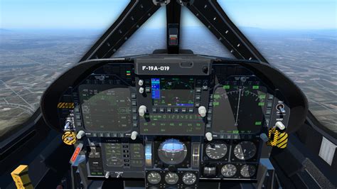 F-19 Stealth Fighter Game Aircraft Cockpit