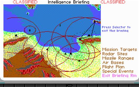 F-19 Stealth Fighter Game Mission Briefing