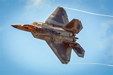 F-22 Raptor soaring through the skies