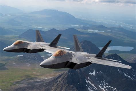 F-22 Raptor in Formation