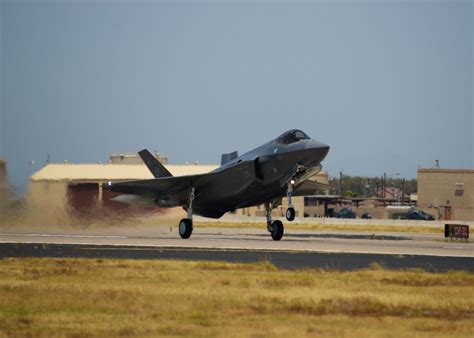 F-35 taking off