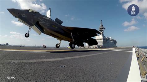 F-35B Vertical Landing On Izumo