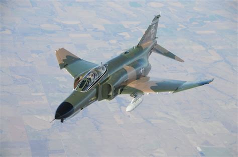 F-4 Phantom II fighter-bomber in flight