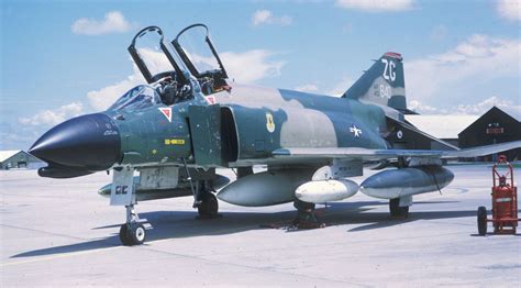 F-4C Wild Weasel taking off from runway