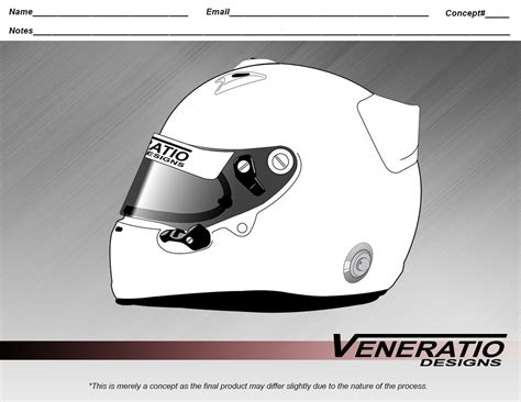 F1 Helmet Design Template 1