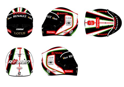 F1 Helmet Design Template 10