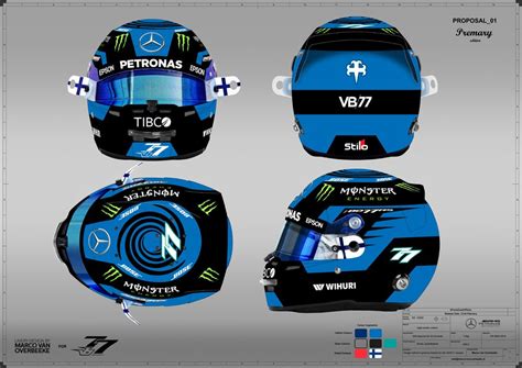 F1 Helmet Design Template 2