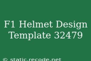 F1 Helmet Design Template 9