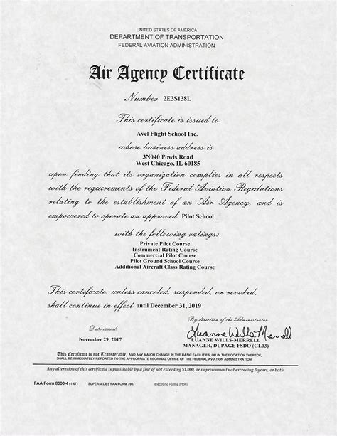 FAA Certification