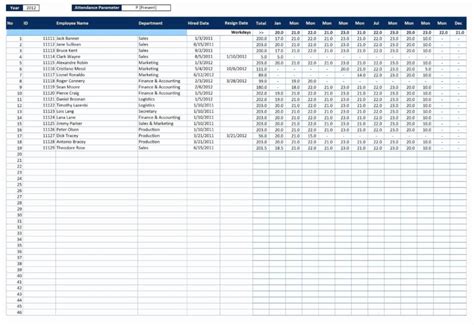 FMLA Record Keeping Spreadsheet