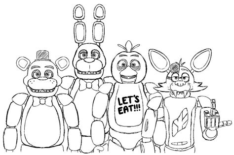 FNAF Coloring Page 1