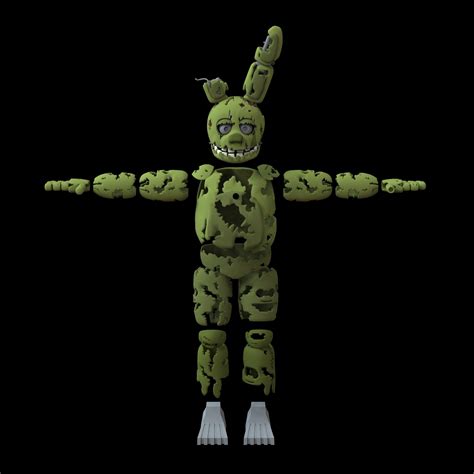 FNAF Springtrap Foldy Printable