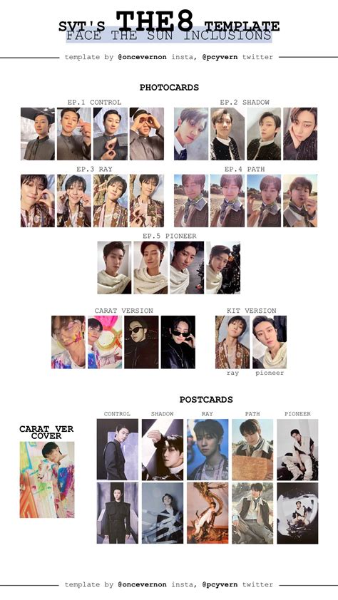 Face the Sun Photocard Template Community