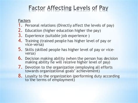 Factors Affecting Pay Dates