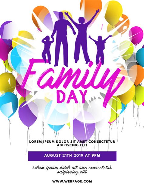 Family Day Flyer Template 1