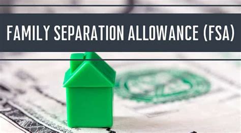 Family Separation Allowance Eligibility