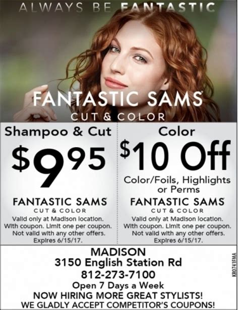 Fantastic Sams Haircut Coupons