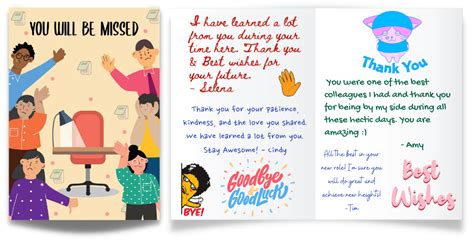 Farewell Card Ideas For Colleagues