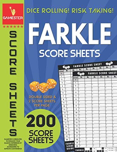 Farkle Score Sheet with Player Tracker