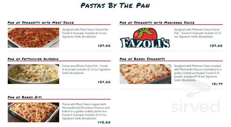 Fazoli's Menu Items