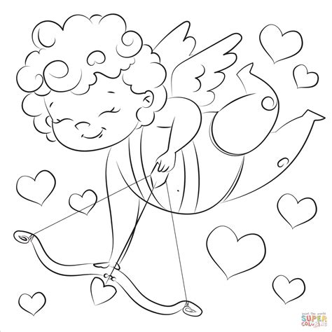 Cupid coloring page