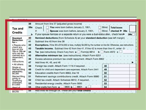 Adjusting tax calculations for credits and deductions