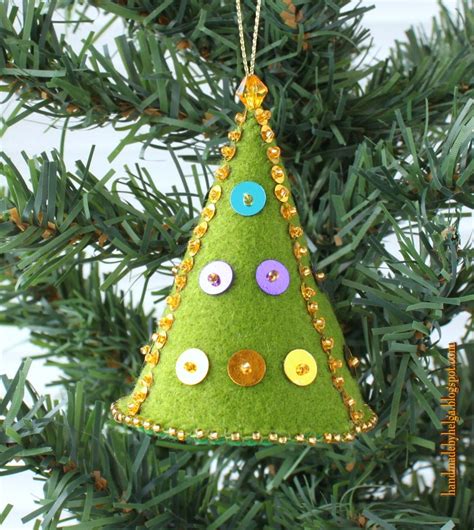 Felt Christmas tree ornaments