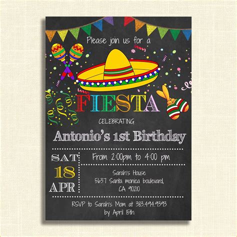 Fiesta Invitation Templates Design 3