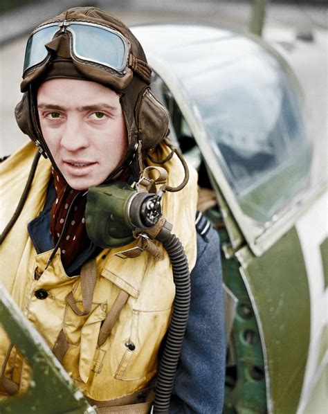 Fighter Pilot in Cockpit