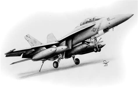 Fighter Plane Drawing 5