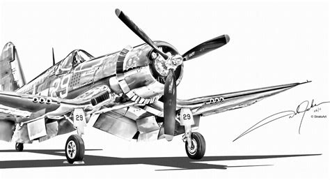 Fighter Plane Drawing 6